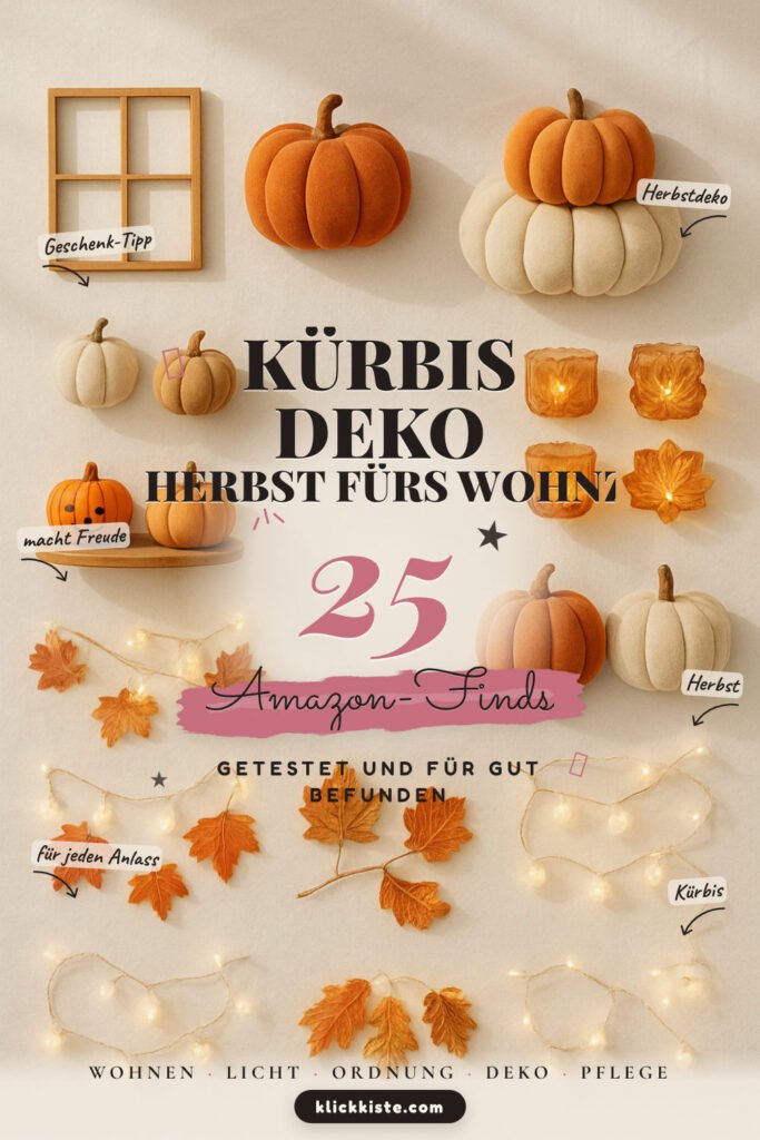 Kürbis Deko Herbst fürs Wohnzimmer: 25 Amazon-Finds