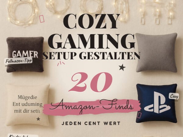 Cozy Gaming Setup gestalten: 20 Amazon-Finds, für entspanntes Spielen