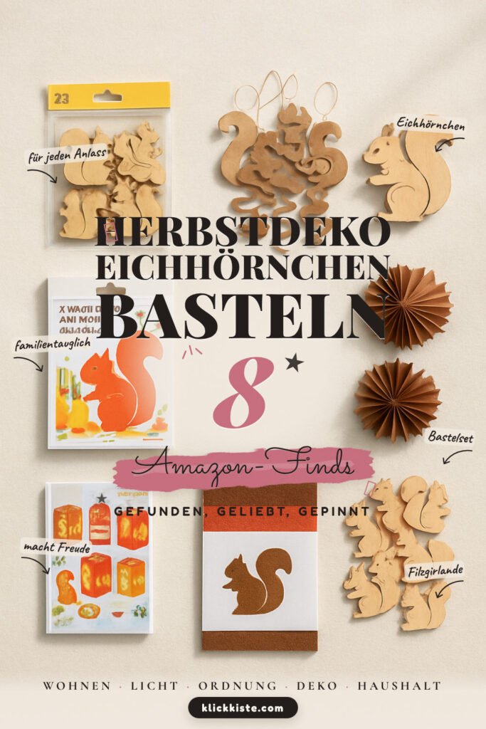 Herbstdeko Eichhörnchen basteln: 8 Amazon-Finds, schnell dekoriert
