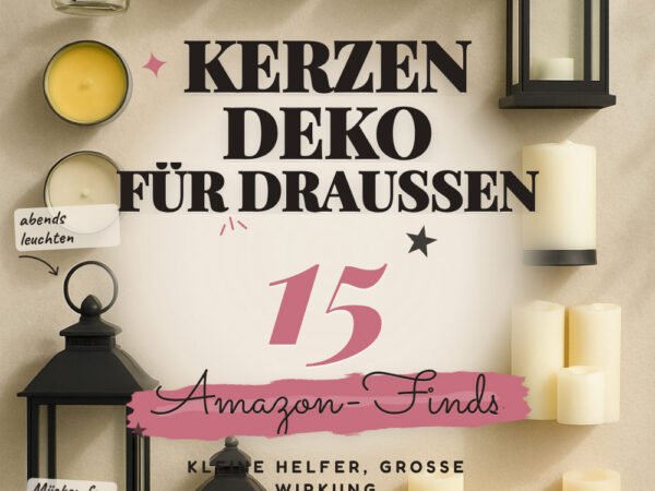 Kerzen-Deko für draußen: 15 Amazon-Finds, wetterfest