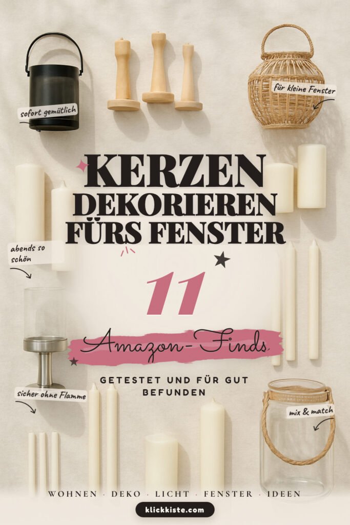 Kerzen dekorieren fürs Fenster: 11 Amazon-Finds, wohnlich & sicher