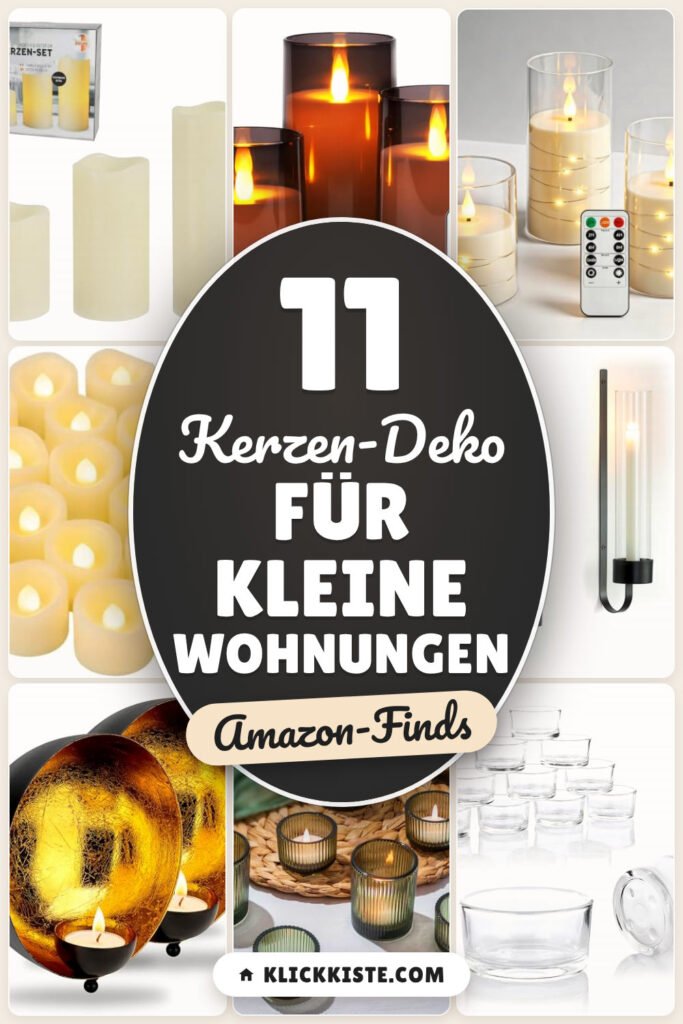 Kerzen-Deko für kleine Wohnungen: 11 Amazon-Finds, platzsparend