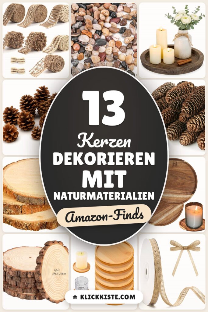 Kerzen dekorieren mit Naturmaterialien: 13 Amazon-Finds
