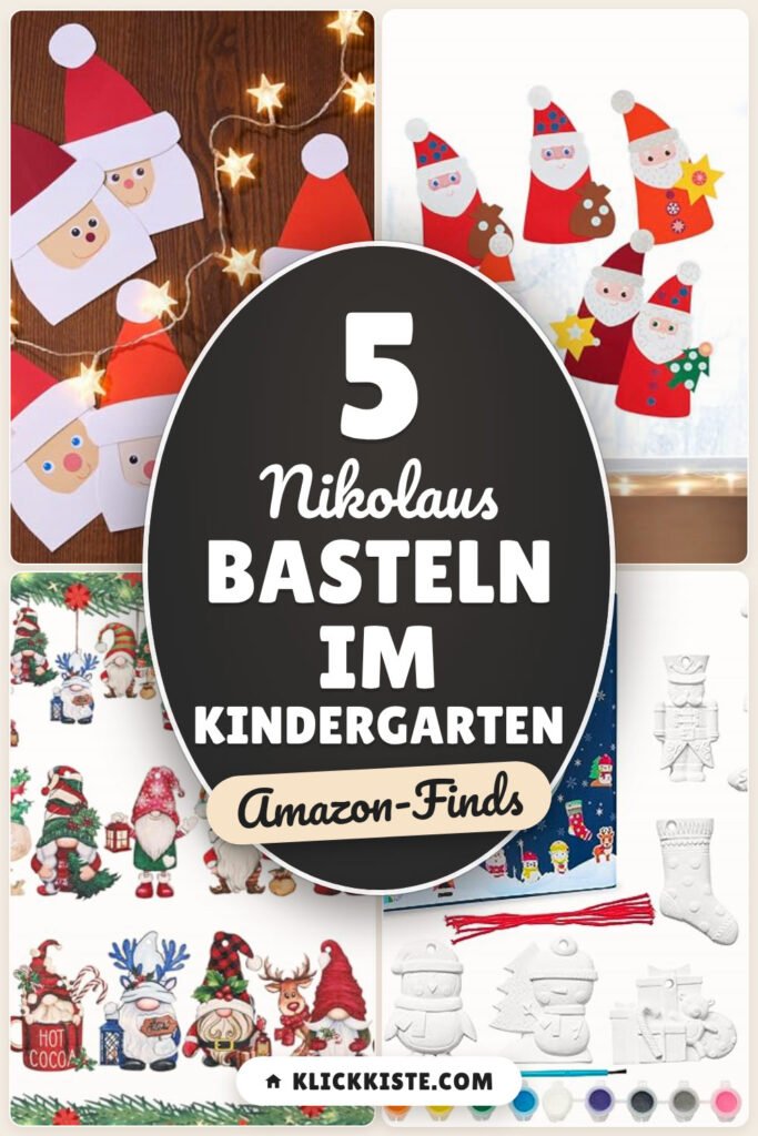 Nikolaus basteln im Kindergarten: 5 Amazon-Finds, schnell