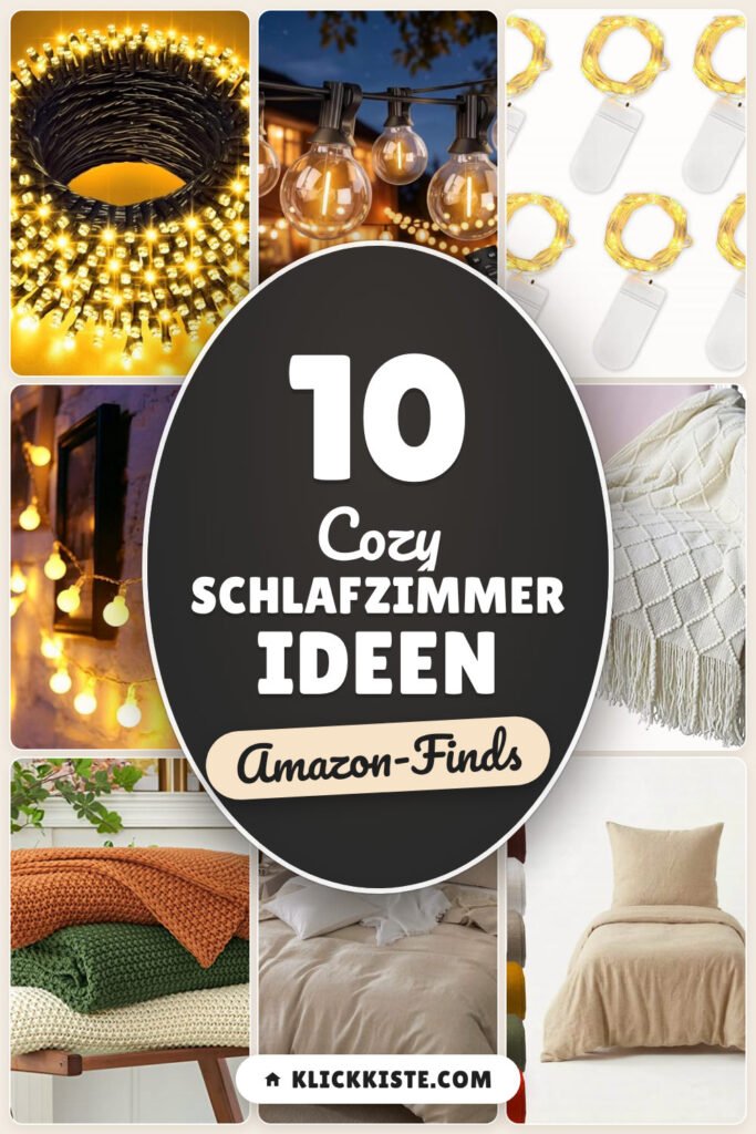 Cozy Schlafzimmer Ideen: 10 Amazon-Finds, warmes Licht & Stoffe