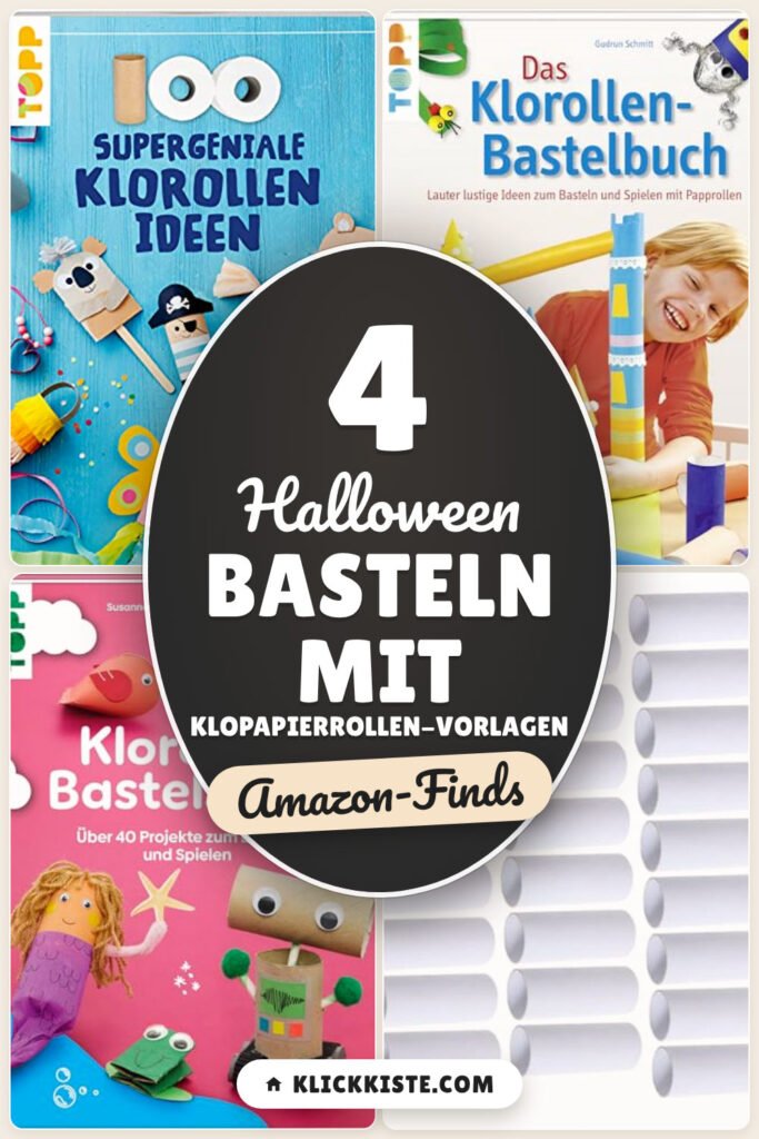 Halloween basteln mit Klopapierrollen-Vorlagen: 4 Amazon-Finds