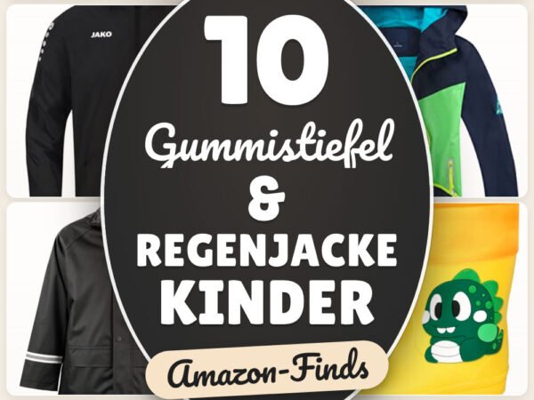 Gummistiefel & Regenjacke Kinder: 10 Amazon-Finds, trocken