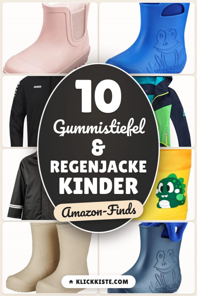 Gummistiefel & Regenjacke Kinder: 10 Amazon-Finds, trocken