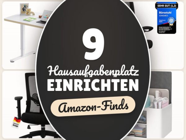 Hausaufgabenplatz einrichten: 9 Amazon-Finds, ruhiger Fokus