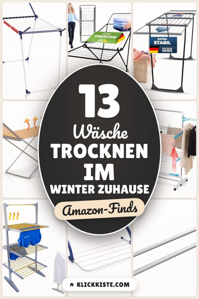 Wäsche trocknen im Winter zuhause: 13 Amazon-Finds, platzsparend