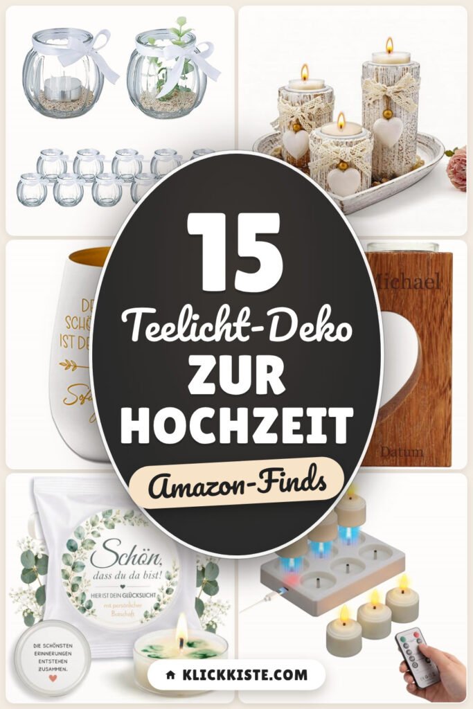 Teelicht-Deko zur Hochzeit: 15 Amazon-Finds, schnell gestylt