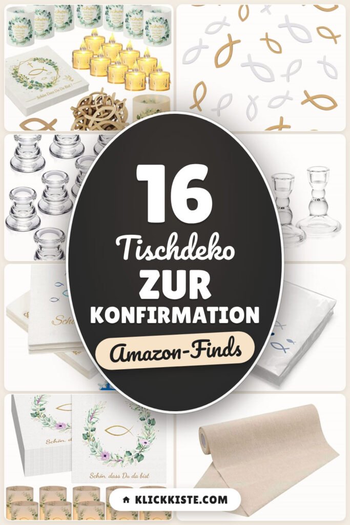 Tischdeko zur Konfirmation: 16 Amazon-Finds, festlich & schlicht