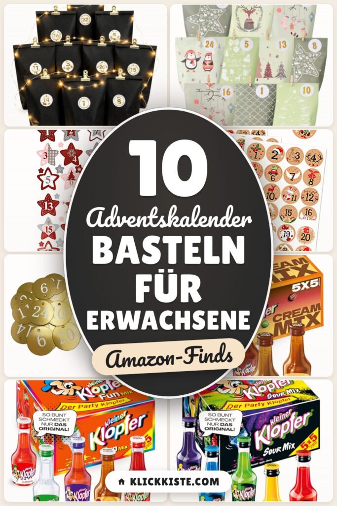 Adventskalender basteln für Erwachsene: 10 Amazon-Finds