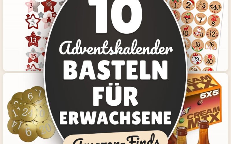 Adventskalender basteln für Erwachsene: 10 Amazon-Finds