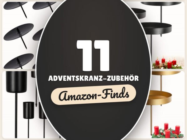 Adventskranz-Zubehör: 11 Amazon-Finds, schnell schön dekoriert