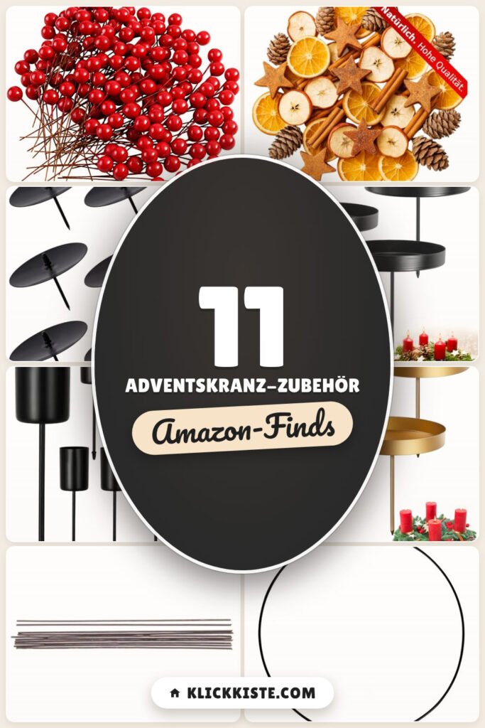 Adventskranz-Zubehör: 11 Amazon-Finds, schnell schön dekoriert