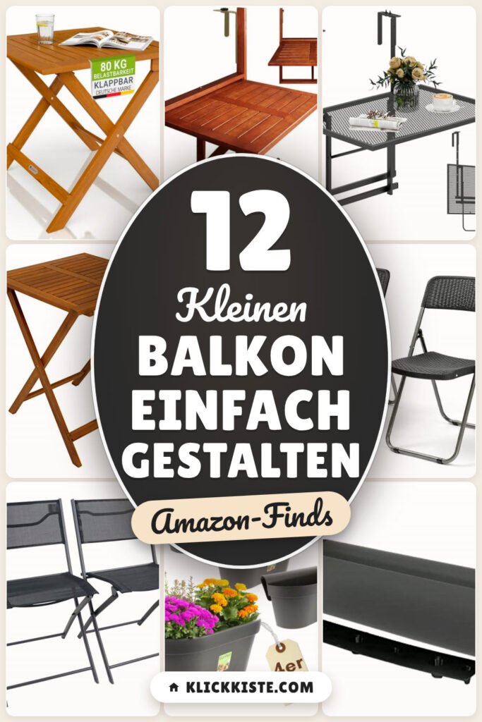 Kleinen Balkon einfach gestalten: 12 Amazon-Finds, schnell gemütlich