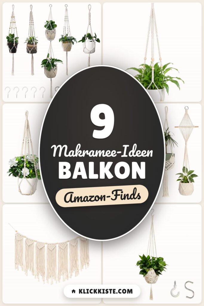 Makramee-Ideen Balkon: 9 Amazon-Finds, boho-gemütlich
