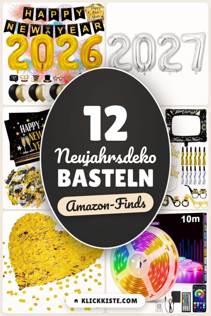 Neujahrsdeko basteln: 12 Amazon-Finds, schnell umgesetzt