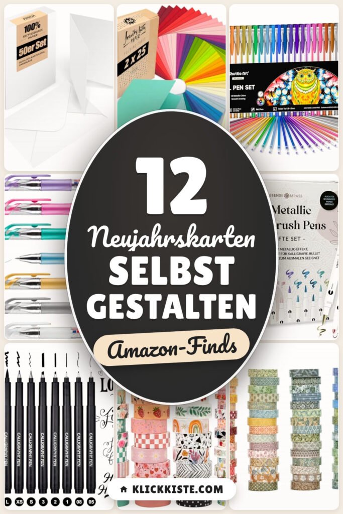 Neujahrskarten selbst gestalten: 12 Amazon-Finds, schnell & festlich