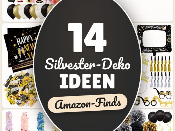 Silvester-Deko Ideen: 14 Amazon-Finds, schnell festlich