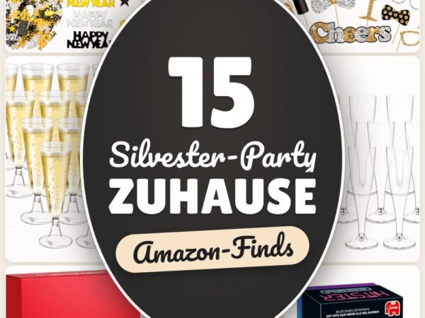 Silvester-Party zuhause: 15 Amazon-Finds, schnell vorbereitet