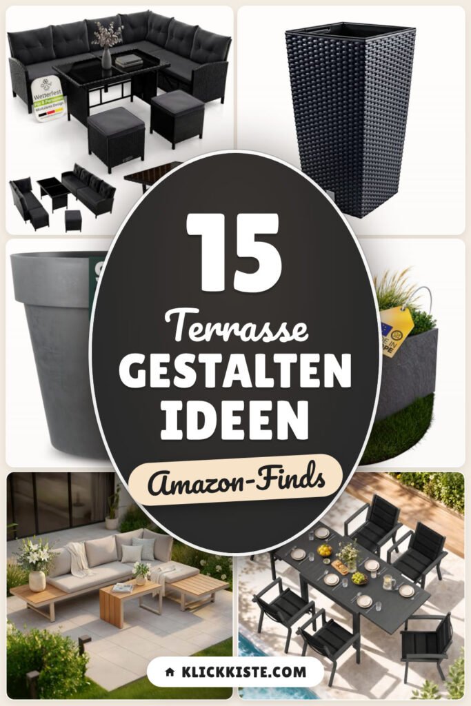 Terrasse gestalten Ideen: 15 Amazon-Finds, sofort wohnlich