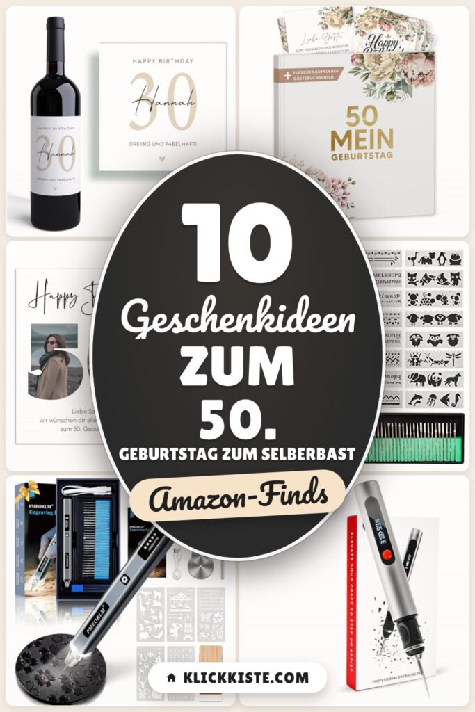Geschenkideen zum 50. Geburtstag zum Selberbasteln: 10 Amazon-Finds