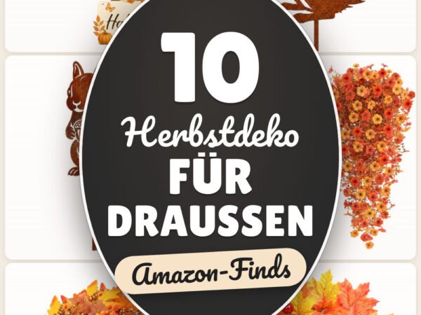 Herbstdeko für draußen: 10 Amazon-Finds, wetterfest & gemütlich