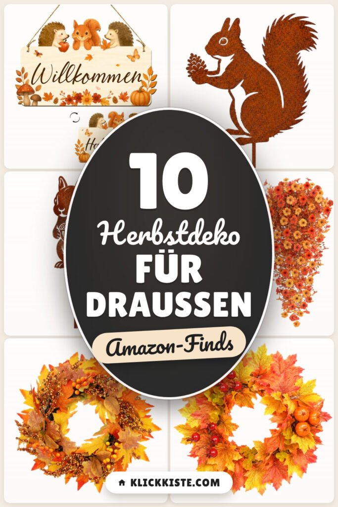 Herbstdeko für draußen: 10 Amazon-Finds, wetterfest & gemütlich