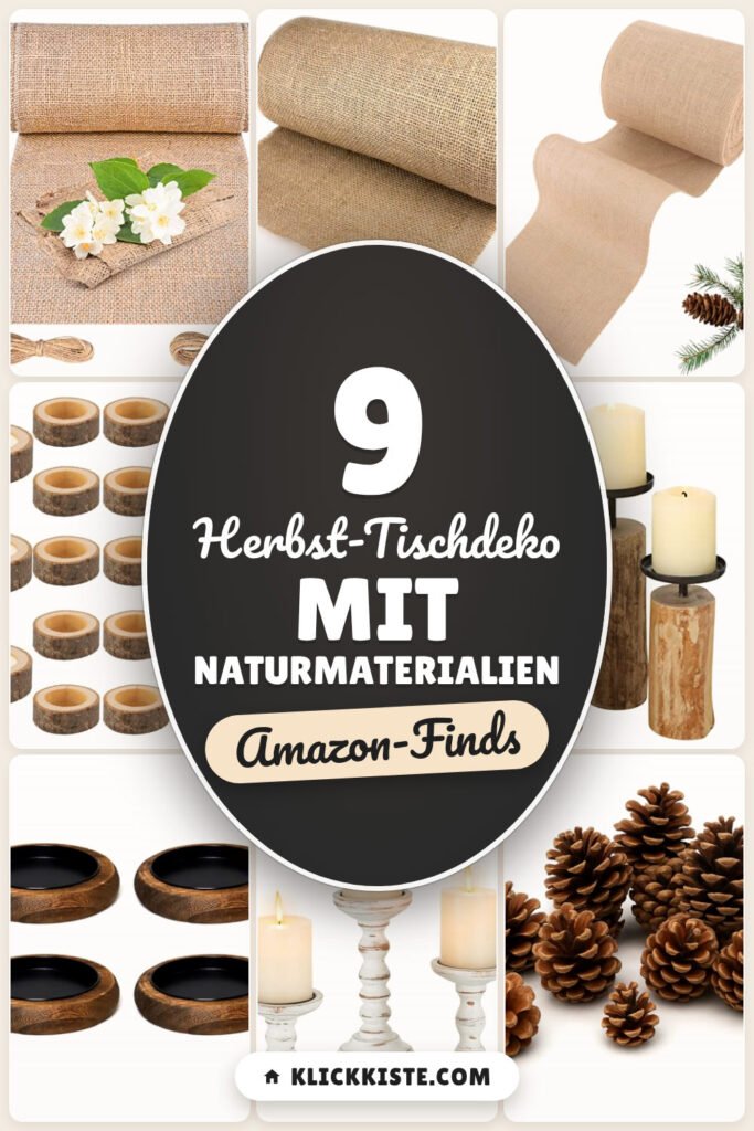 Herbst-Tischdeko mit Naturmaterialien: 9 Amazon-Finds, fix gemacht