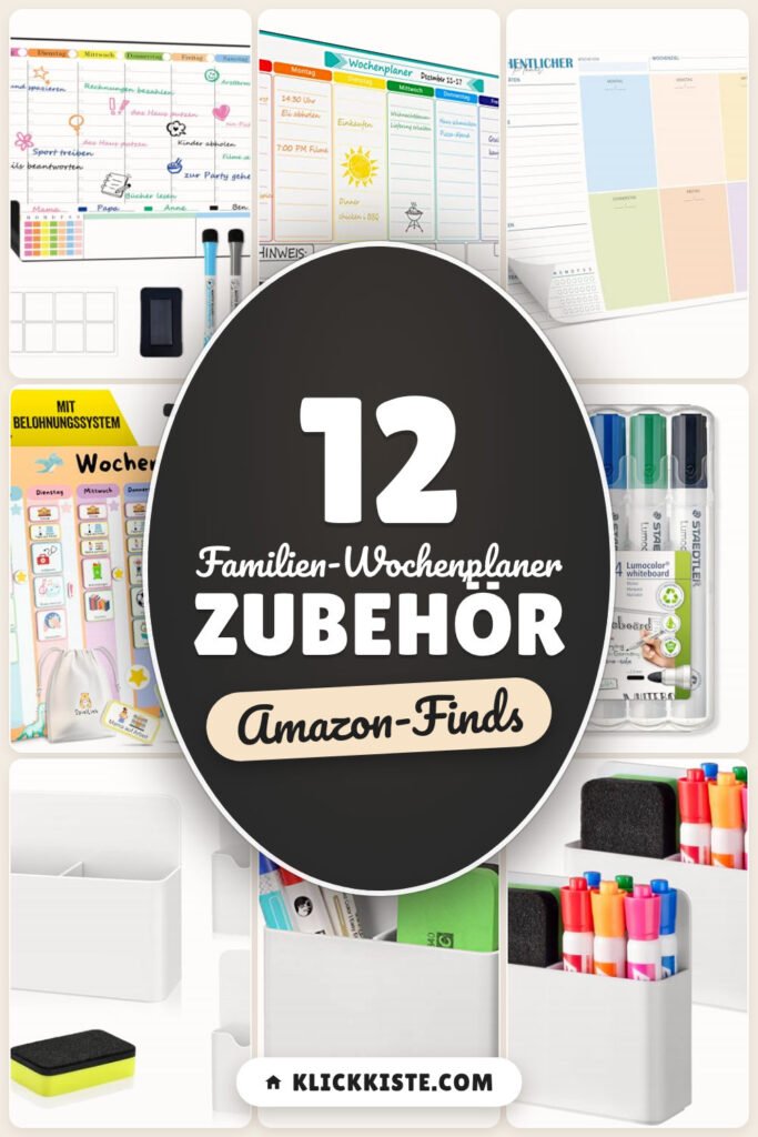 Familien-Wochenplaner Zubehör: 12 Amazon-Finds, Alltag im Griff