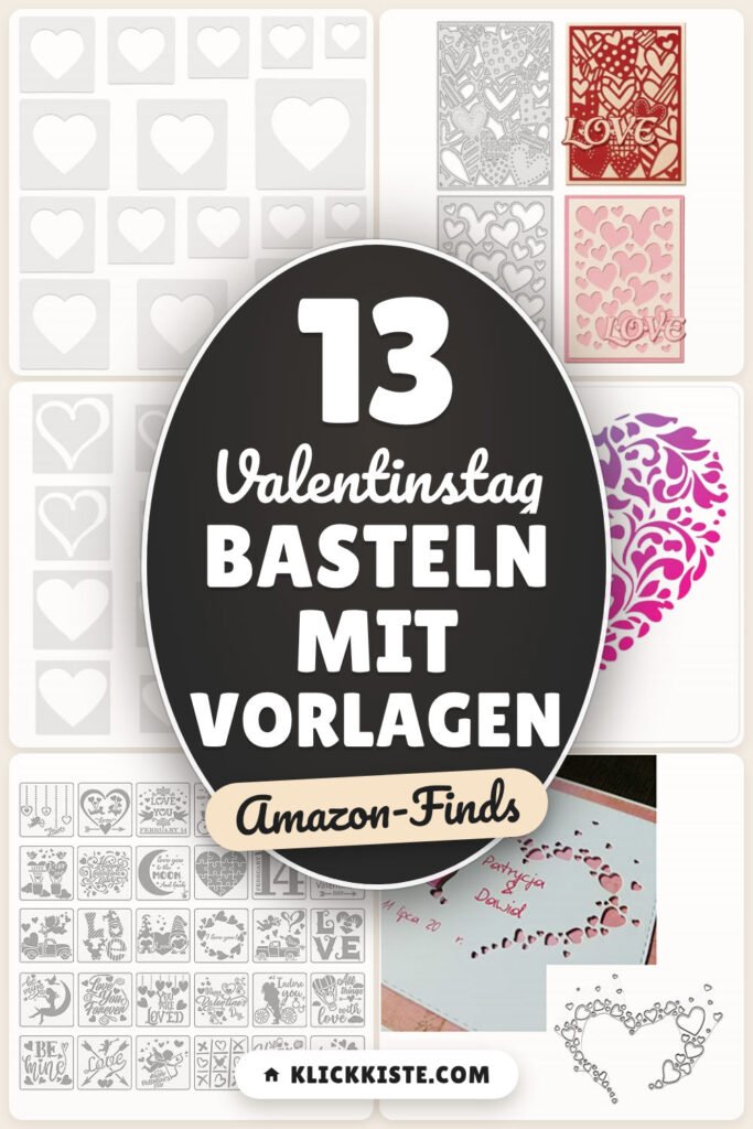 Valentinstag basteln mit Vorlagen: 13 Amazon-Finds, direkt loslegen