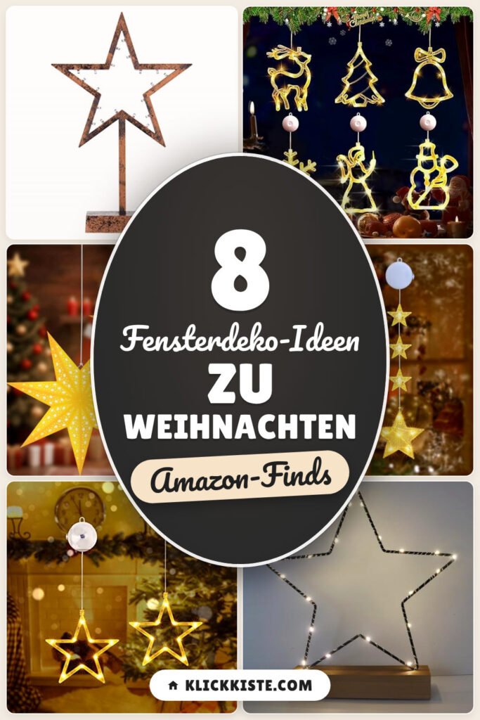 Fensterdeko-Ideen zu Weihnachten: 8 Amazon-Finds, warmes Licht