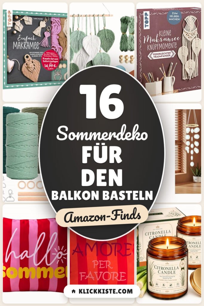 Sommerdeko für den Balkon basteln: 16 Amazon-Finds, fix gemütlich