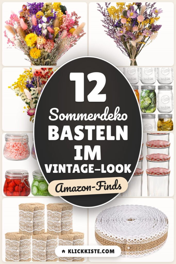 Sommerdeko basteln im Vintage-Look: 12 Amazon-Finds, leicht gemacht
