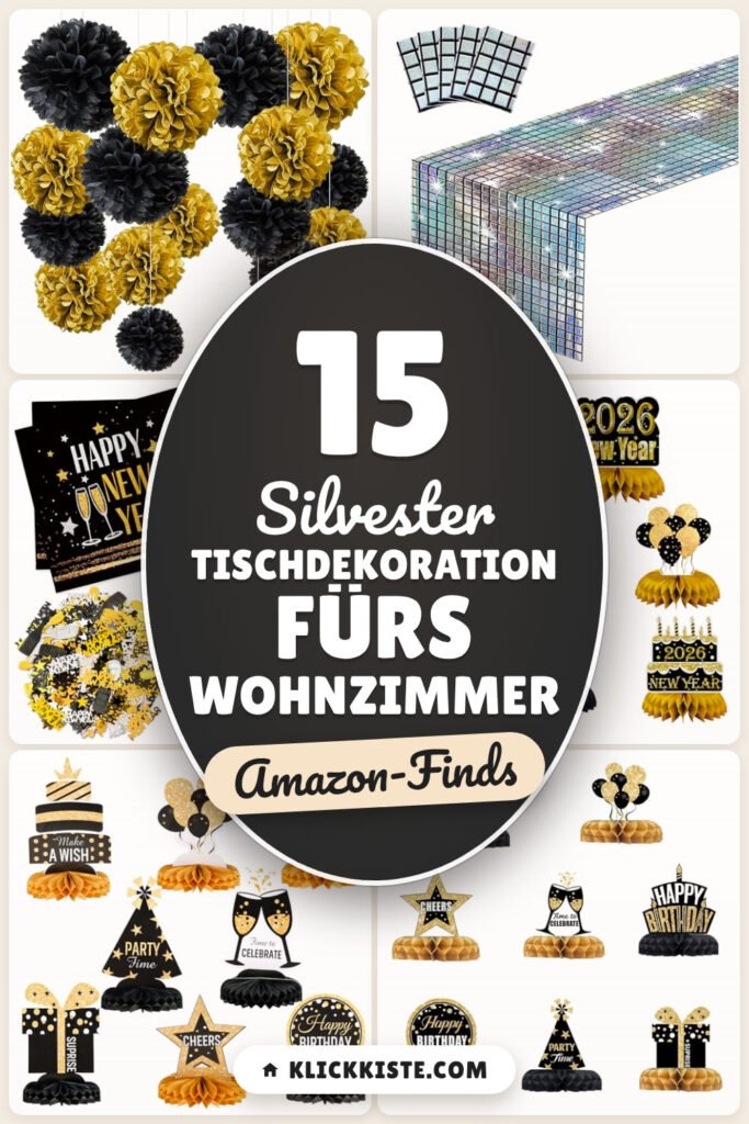 Silvester Tischdekoration fürs Wohnzimmer: 15 Amazon-Finds