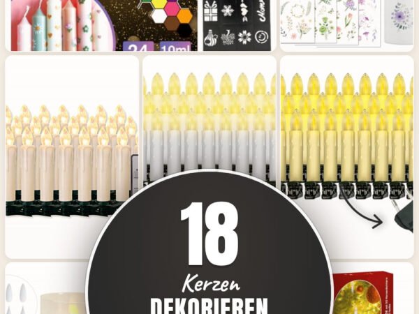 Kerzen dekorieren Minimalistisch: 18 Amazon-Finds