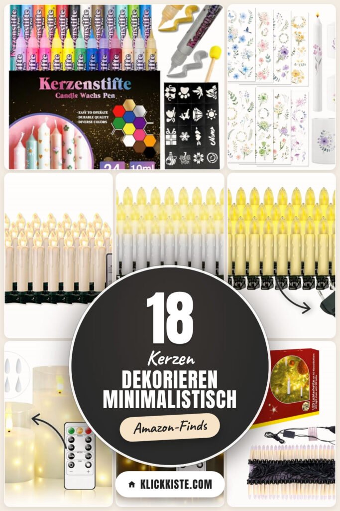 Kerzen dekorieren Minimalistisch: 18 Amazon-Finds