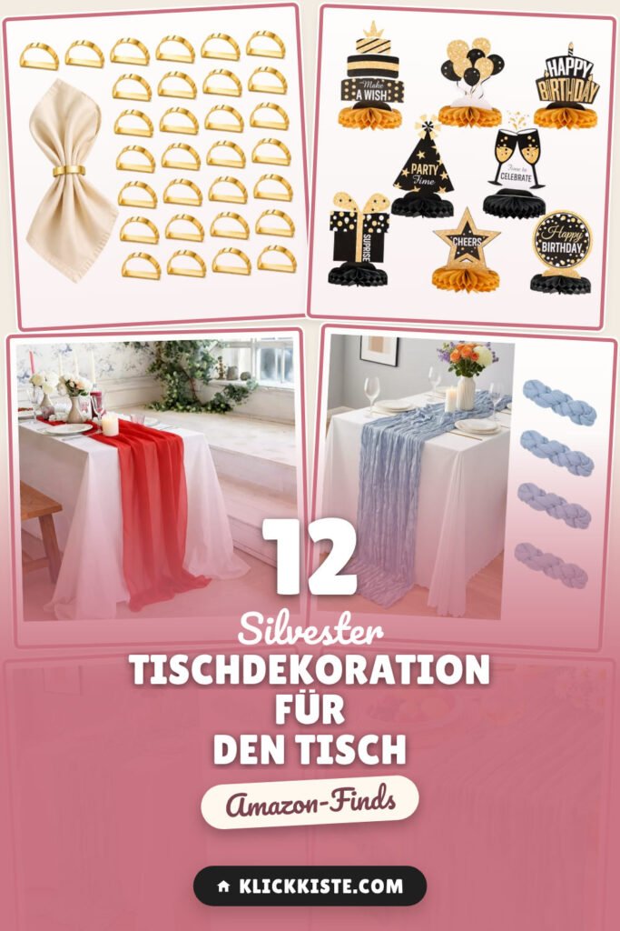 Silvester Tischdekoration für den Tisch: 12 Amazon-Finds