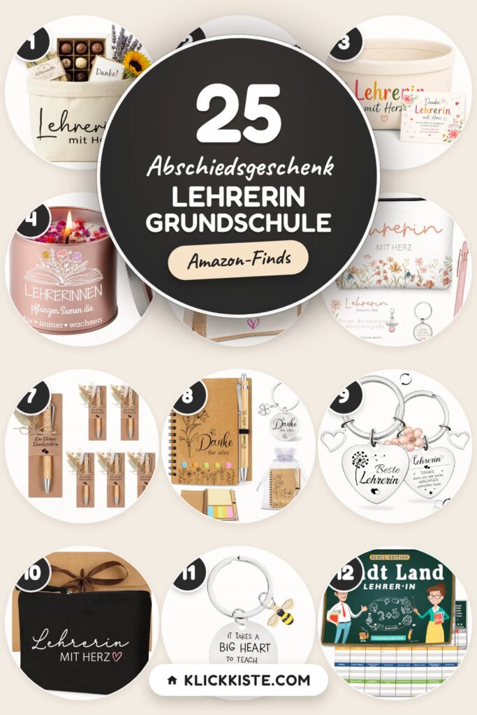 Abschiedsgeschenk Lehrerin Grundschule: 25 Amazon-Finds