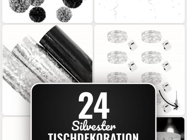 Silvester Tischdekoration Minimalistisch: 24 Amazon-Finds