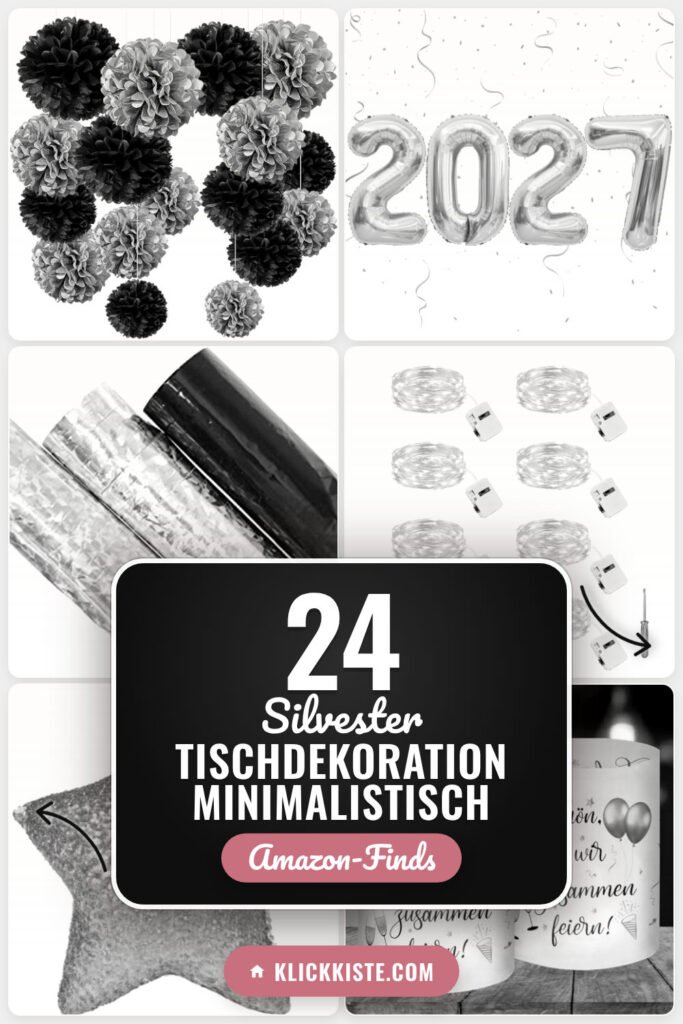 Silvester Tischdekoration Minimalistisch: 24 Amazon-Finds