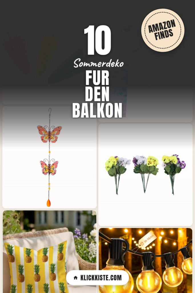 Sommerdeko für den Balkon: 10 Amazon-Finds, die sich wirklich lohnen