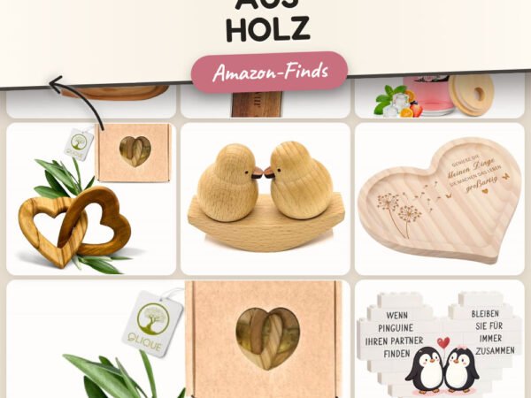 Valentinstag Geschenkideen aus Holz: 15 Amazon-Finds, die du lieben wirst